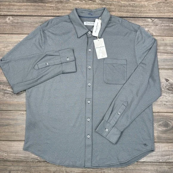 Tommy Bahama Men's San Lucio Diamond Isles Shirt Turbulence Size XXL 2XL NEW